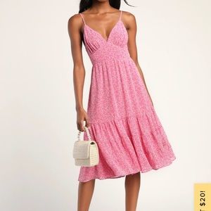 Cute pink mini dress